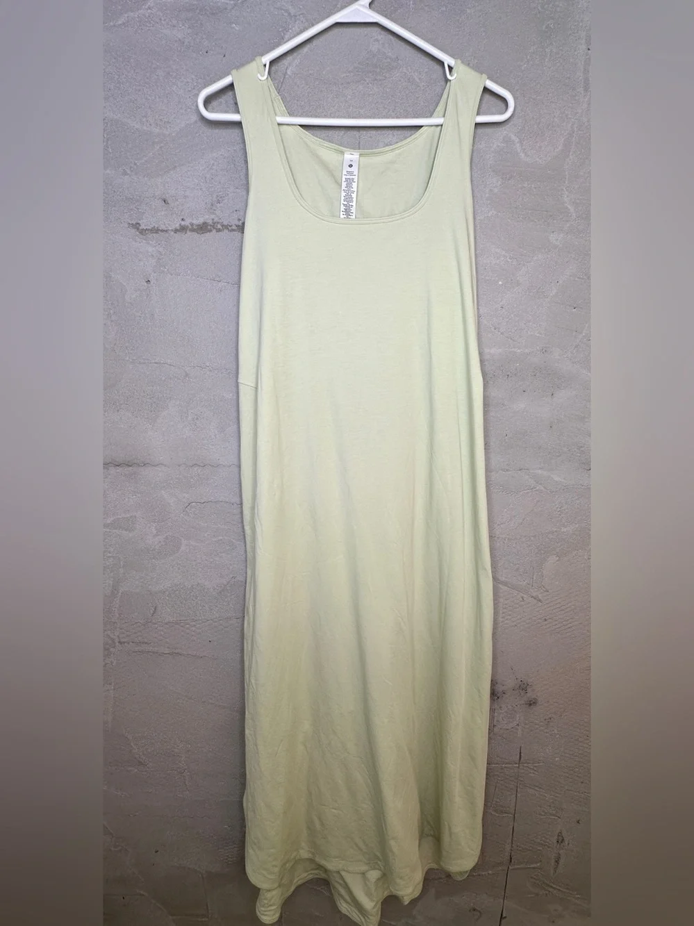 Lululemon Pima Cotton Open-Back Midi Dress Dewy Size 10